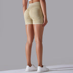 Womens Sports Fitness 90% nylon 10%spandex Seamless Shorts Y-6635 print logo 60