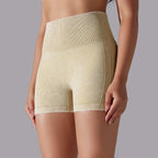 Womens Sports Fitness 90% nylon 10%spandex Seamless Shorts Y-6635 print logo 68