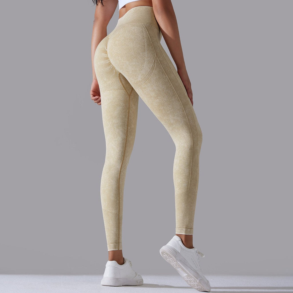 Womens Gym Training 90%nylon 10%spandex Leggings Y-6635 print logo 69