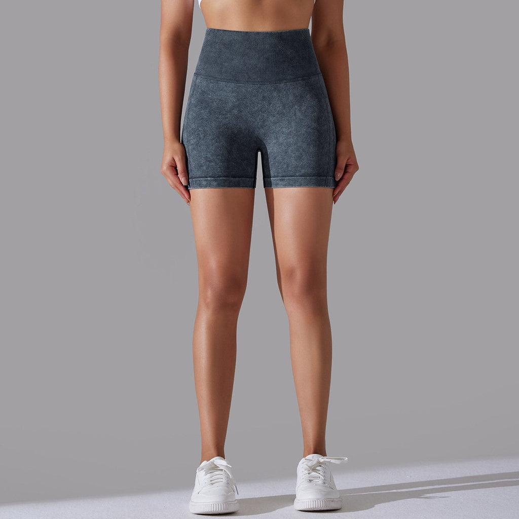 Womens Sports Fitness 90% nylon 10%spandex Seamless Shorts Y-6635 print logo 44