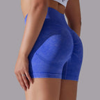 Womens Sports Fitness 90% nylon 10%spandex Seamless Shorts Y-6635 print logo 40