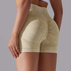 Womens Sports Fitness 90% nylon 10%spandex Seamless Shorts Y-6635 print logo 69