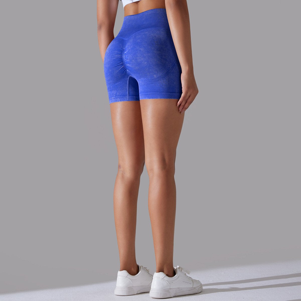 Womens Sports Fitness 90% nylon 10%spandex Seamless Shorts Y-6635 print logo 33