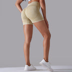 Womens Sports Fitness 90% nylon 10%spandex Seamless Shorts Y-6635 print logo 61