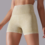 Womens Sports Fitness 90% nylon 10%spandex Seamless Shorts Y-6635 print logo 73