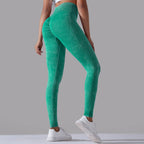 Womens Gym Training 90%nylon 10%spandex Leggings Y-6635 print logo 82