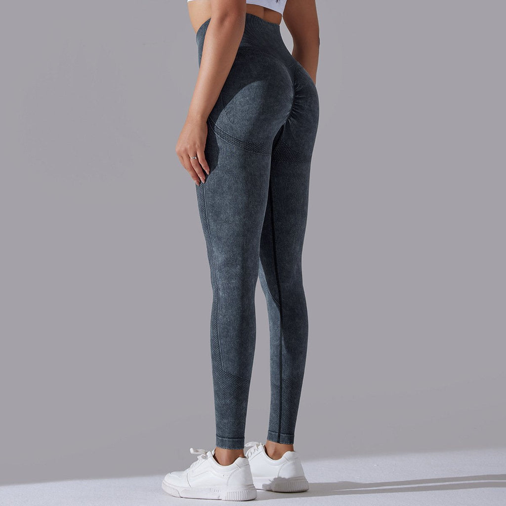Womens Gym Training 90%nylon 10%spandex Leggings Y-6635 print logo 50