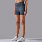 Womens Sports Fitness 90% nylon 10%spandex Seamless Shorts Y-6635 print logo 45