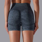 Womens Sports Fitness 90% nylon 10%spandex Seamless Shorts Y-6635 print logo 53