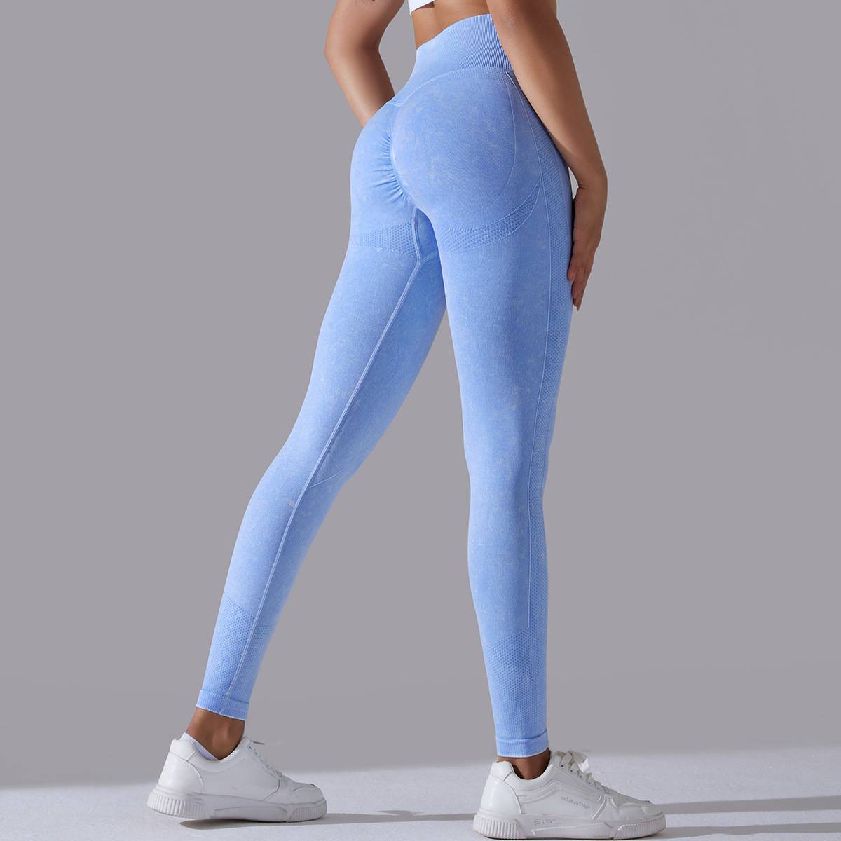 Womens Gym Training 90%nylon 10%spandex Leggings Y-6635 print logo 26
