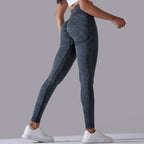 Womens Gym Training 90%nylon 10%spandex Leggings Y-6635 print logo 54