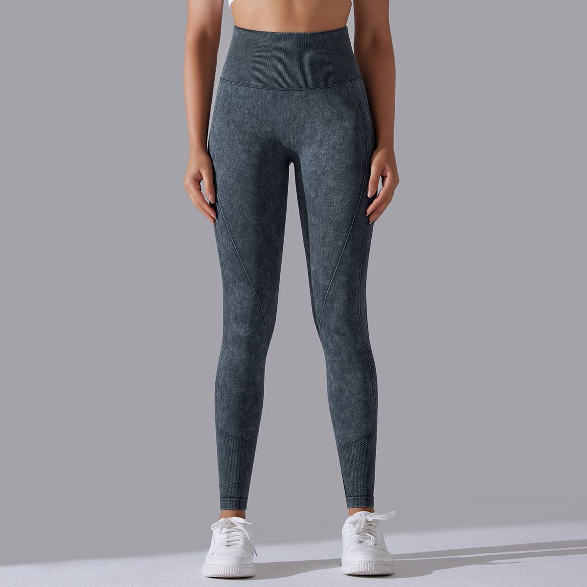 Womens Gym Training 90%nylon 10%spandex Leggings Y-6635 print logo 46