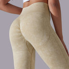 Womens Gym Training 90%nylon 10%spandex Leggings Y-6635 print logo 75