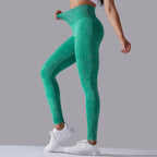 Womens Gym Training 90%nylon 10%spandex Leggings Y-6635 print logo 87