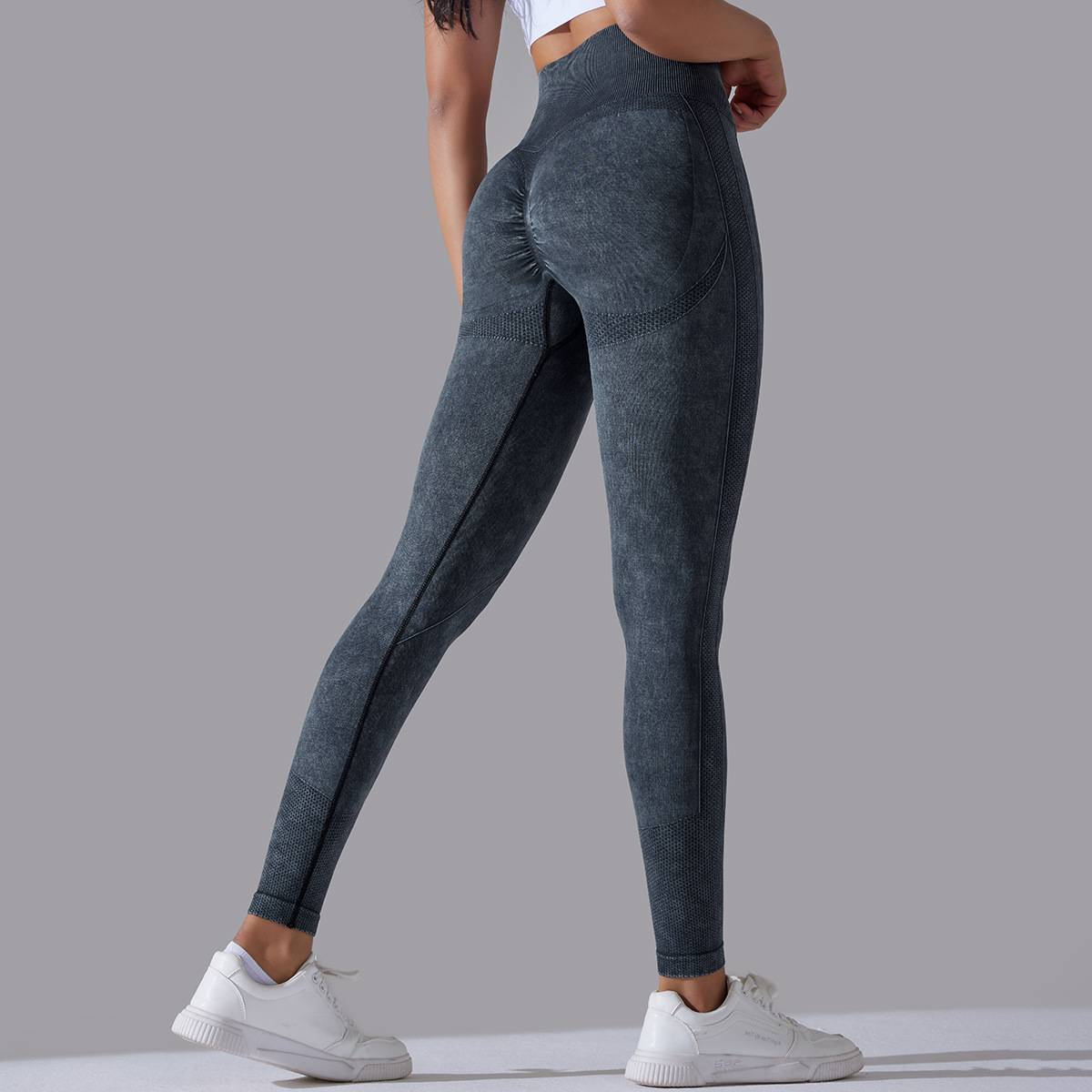 Womens Gym Training 90%nylon 10%spandex Leggings Y-6635 print logo 55