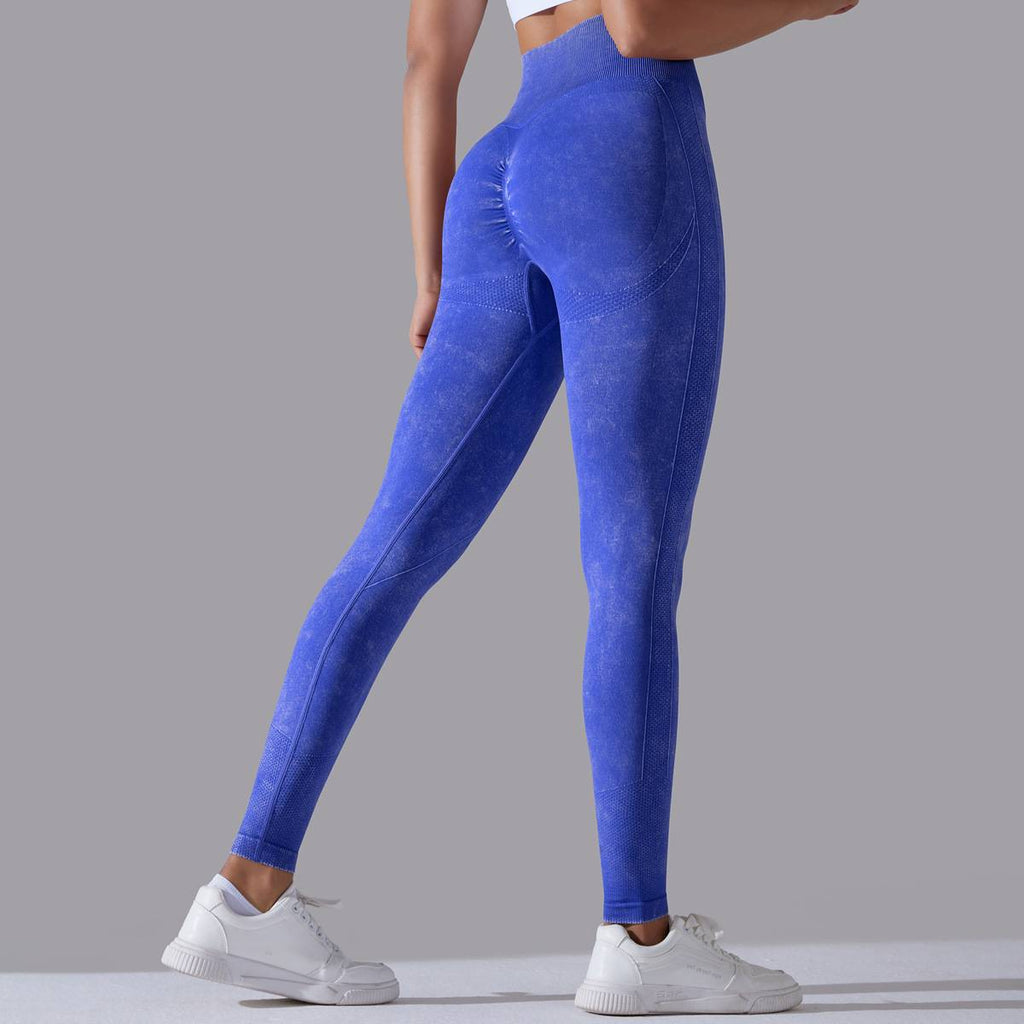 Womens Gym Training 90%nylon 10%spandex Leggings Y-6635 print logo 3
