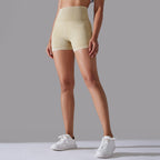 Womens Sports Fitness 90% nylon 10%spandex Seamless Shorts Y-6635 print logo 66