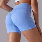 Womens Sports Fitness 90% nylon 10%spandex Seamless Shorts Y-6635 print logo 26