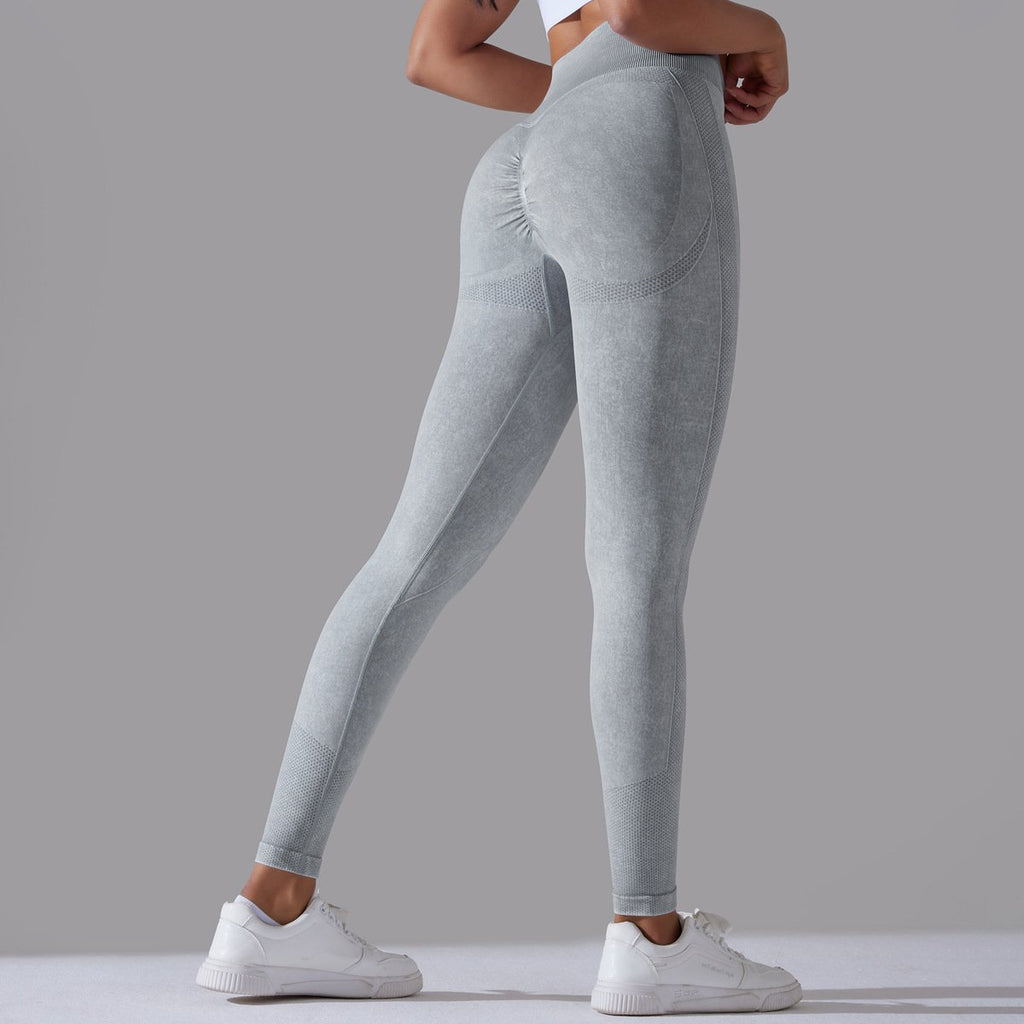 Womens Gym Training 90%nylon 10%spandex Leggings Y-6635 print logo 23
