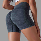 Womens Sports Fitness 90% nylon 10%spandex Seamless Shorts Y-6635 print logo 54