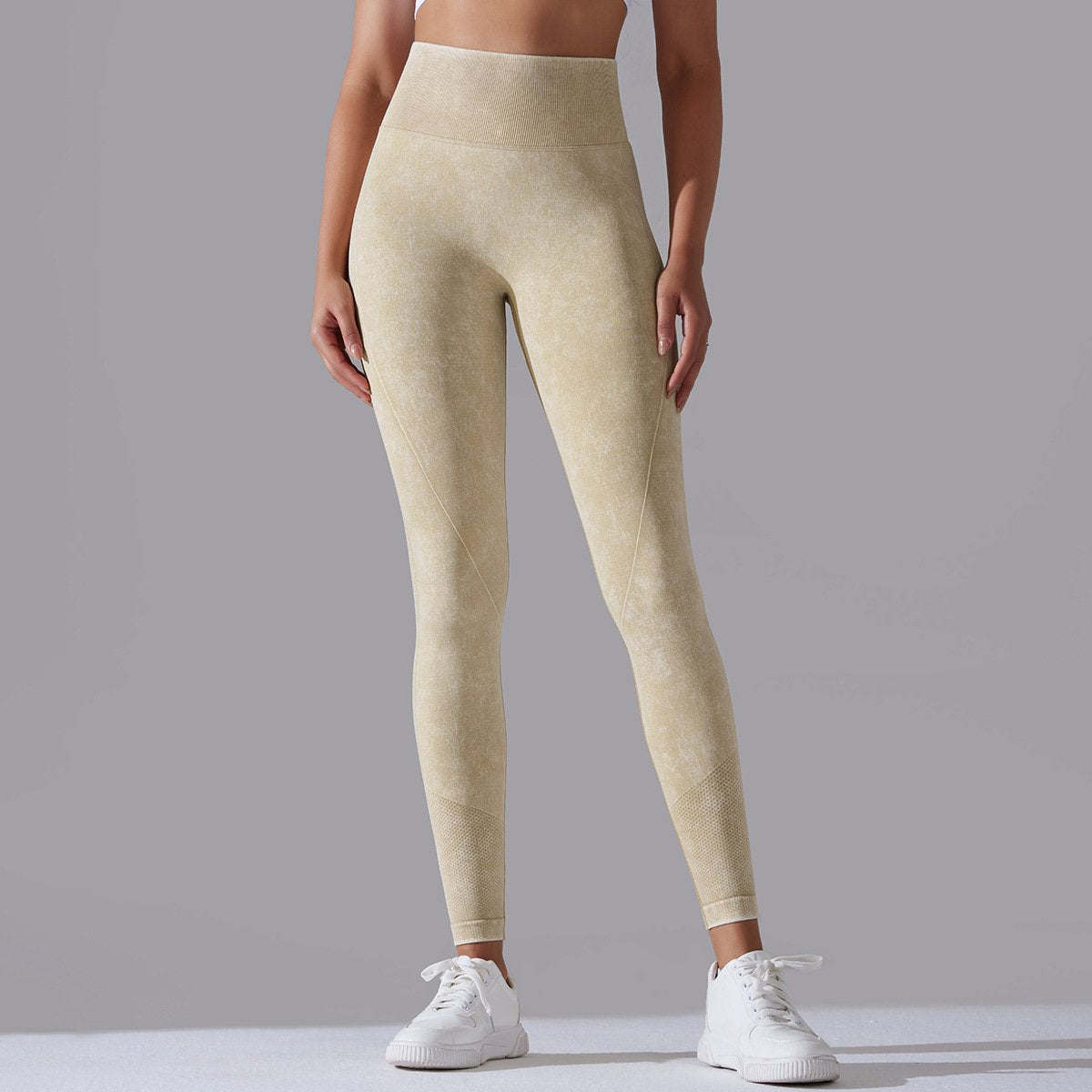 Womens Gym Training 90%nylon 10%spandex Leggings Y-6635 print logo 71