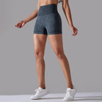 Womens Sports Fitness 90% nylon 10%spandex Seamless Shorts Y-6635 print logo 50