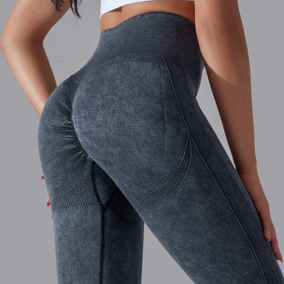 Womens Gym Training 90%nylon 10%spandex Leggings Y-6635 print logo 59