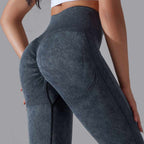 Womens Gym Training 90%nylon 10%spandex Leggings Y-6635 print logo 59