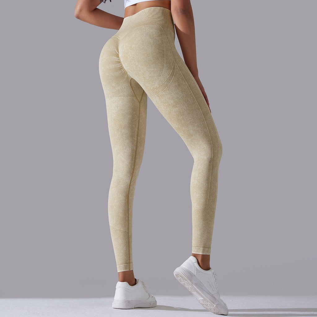 Womens Gym Training 90%nylon 10%spandex Leggings Y-6635 print logo 67