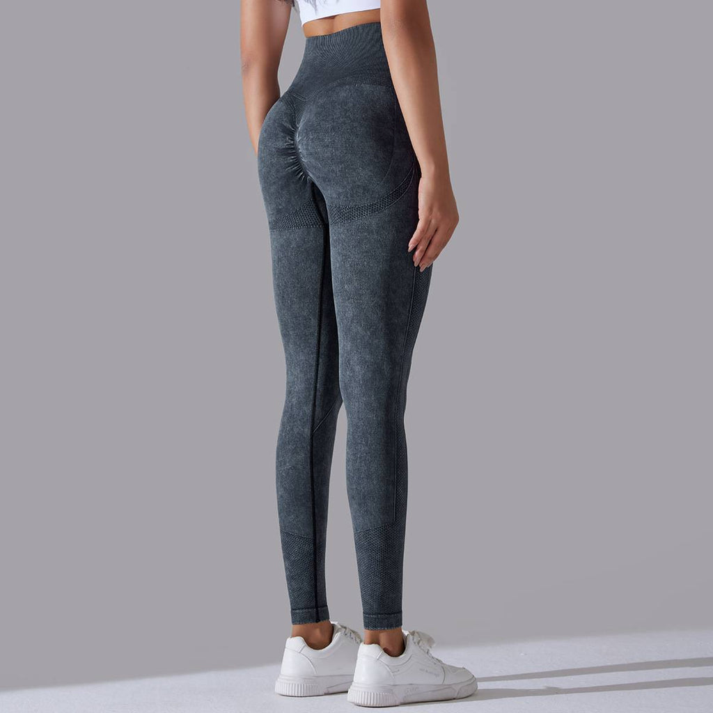Womens Gym Training 90%nylon 10%spandex Leggings Y-6635 print logo 48