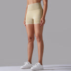 Womens Sports Fitness 90% nylon 10%spandex Seamless Shorts Y-6635 print logo 59