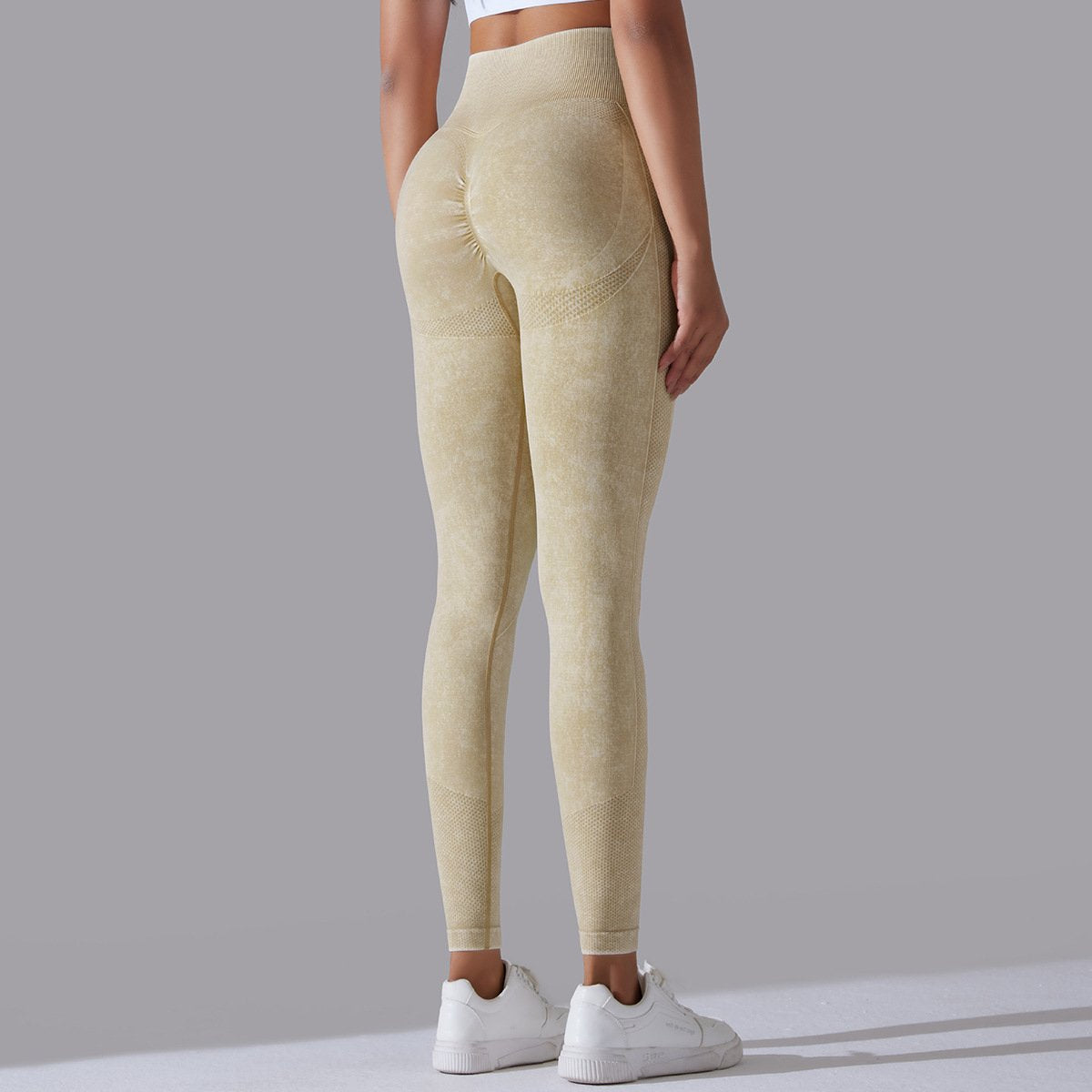 Womens Gym Training 90%nylon 10%spandex Leggings Y-6635 print logo 64
