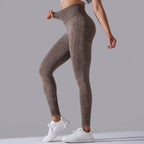 Womens Gym Training 90%nylon 10%spandex Leggings Y-6635 print logo 16