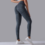 Womens Gym Training 90%nylon 10%spandex Leggings Y-6635 print logo 52