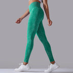 Womens Gym Training 90%nylon 10%spandex Leggings Y-6635 print logo 88