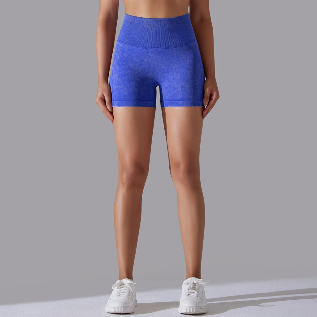 Womens Sports Fitness 90% nylon 10%spandex Seamless Shorts Y-6635 print logo 31