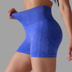 Womens Sports Fitness 90% nylon 10%spandex Seamless Shorts Y-6635 print logo 43