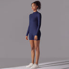 Womens Sports Workout 75% nylon 25% spandex Bodysuit Y-6646 print logo 93