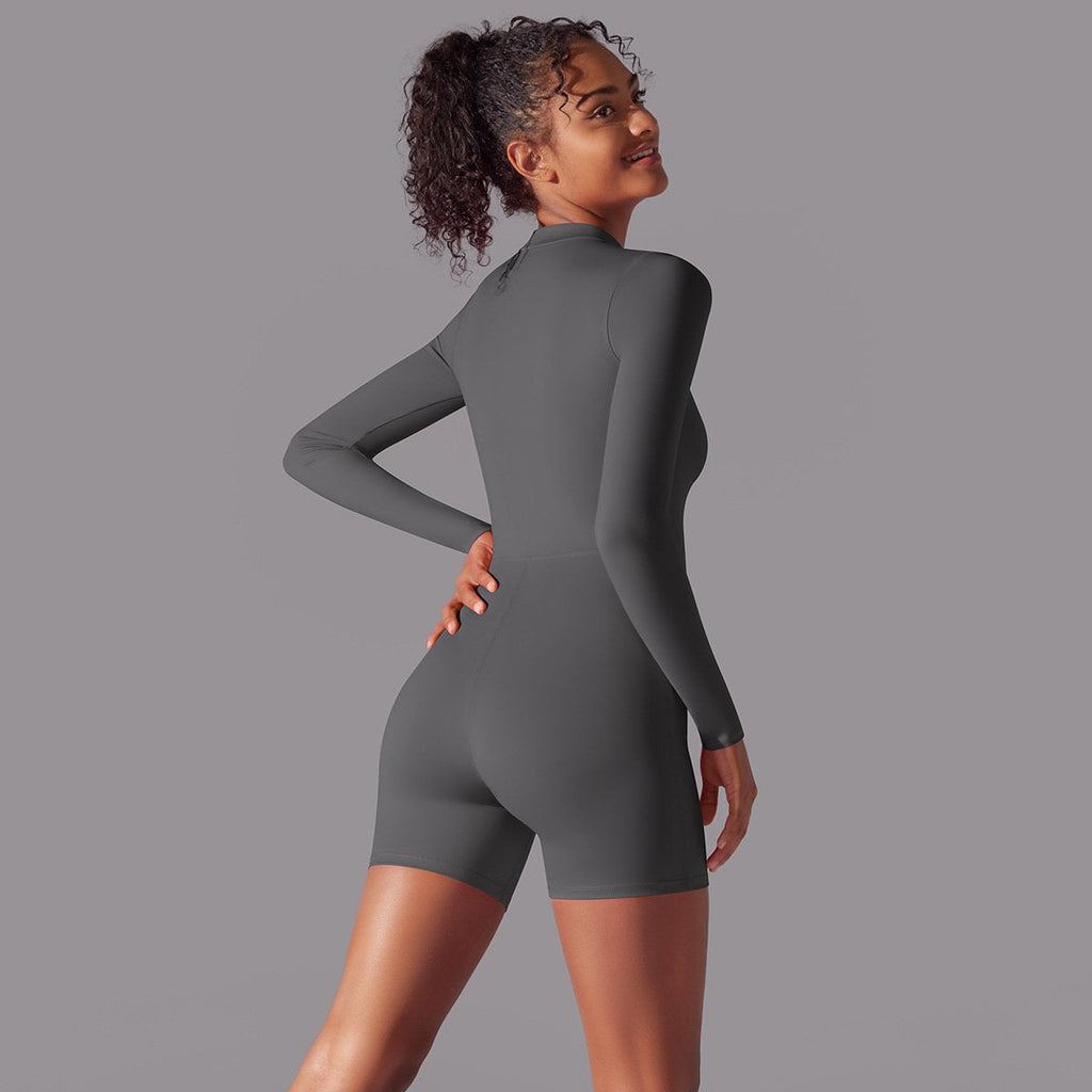 Womens Sports Workout 75% nylon 25% spandex Bodysuit Y-6646 print logo 89