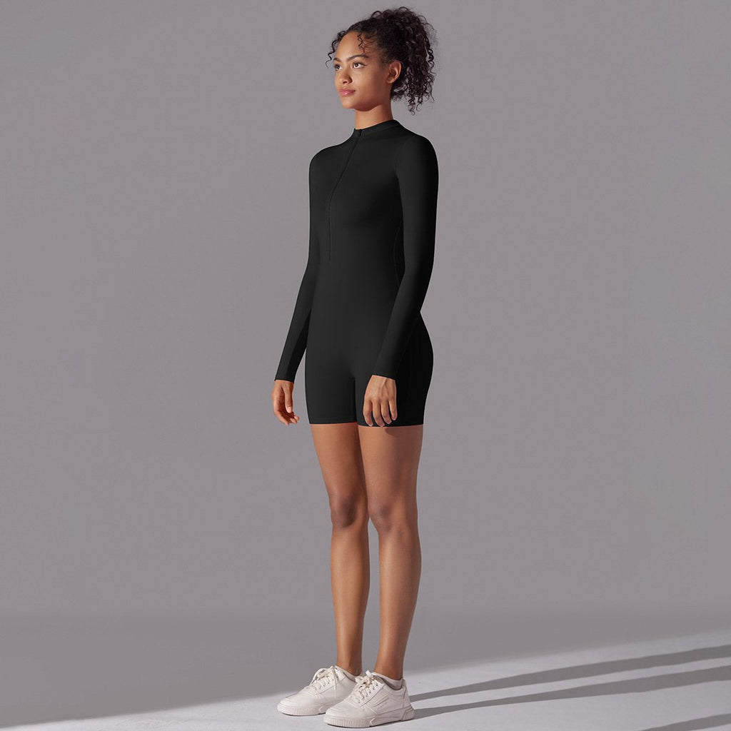 Womens Sports Workout 75% nylon 25% spandex Bodysuit Y-6646 print logo 49