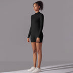 Womens Sports Workout 75% nylon 25% spandex Bodysuit Y-6646 print logo 49
