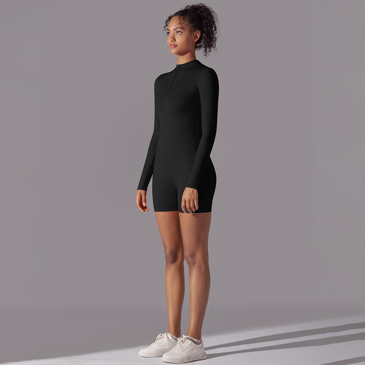 Womens Sports Workout 75% nylon 25% spandex Bodysuit Y-6646 print logo 49