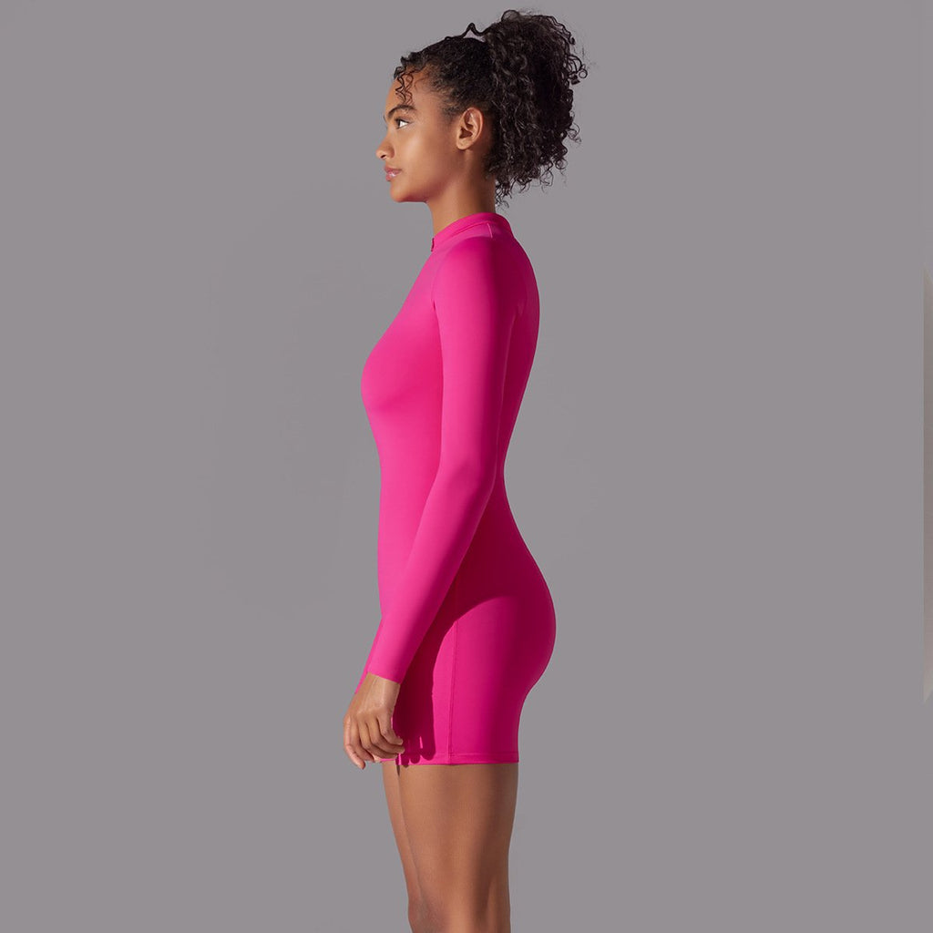 Womens Sports Workout 75% nylon 25% spandex Bodysuit Y-6646 print logo 25