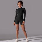 Womens Sports Workout 75% nylon 25% spandex Bodysuit Y-6646 print logo 17