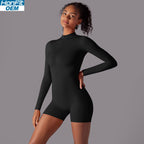 Womens Sports Workout 75% nylon 25% spandex Bodysuit Y-6646 print logo 10
