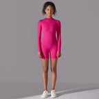 Womens Sports Workout 75% nylon 25% spandex Bodysuit Y-6646 print logo 58