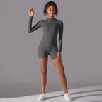 Womens Sports Workout 75% nylon 25% spandex Bodysuit Y-6646 print logo 86