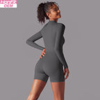 Womens Sports Workout 75% nylon 25% spandex Bodysuit Y-6646 print logo 7