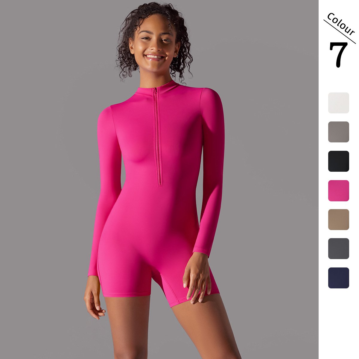 Womens Sports Workout 75% nylon 25% spandex Bodysuit Y-6646 print logo 23