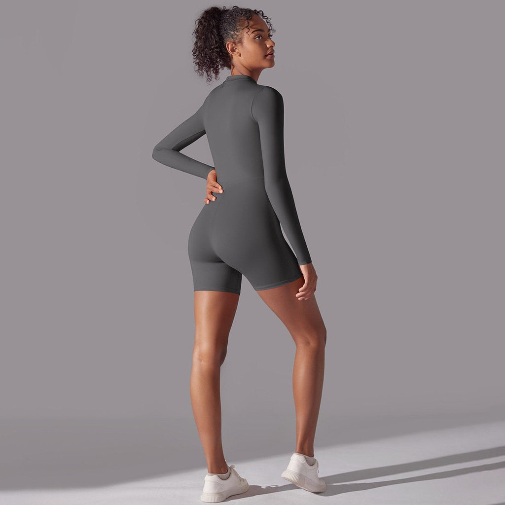 Womens Sports Workout 75% nylon 25% spandex Bodysuit Y-6646 print logo 83